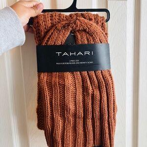 Tahari Beanie & Scarf set